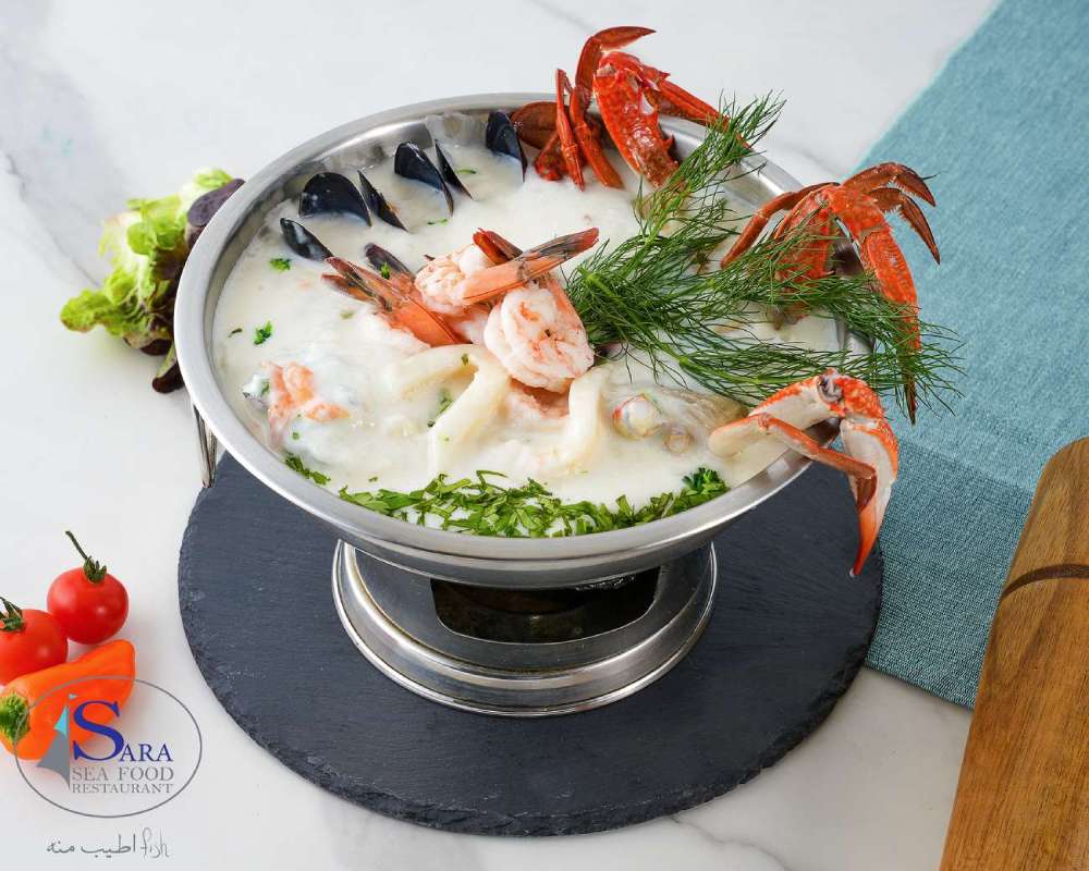 شوربة مأكولات بحرية مشكلة دوبل