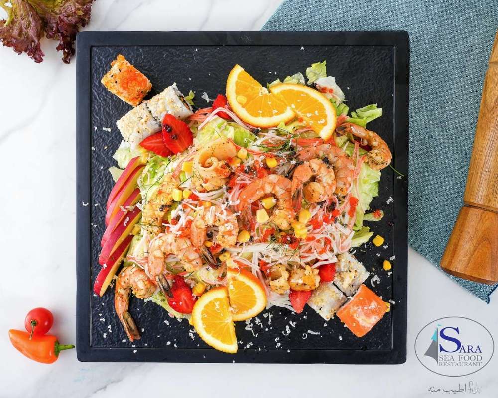 سلطة مأكولات بحرية