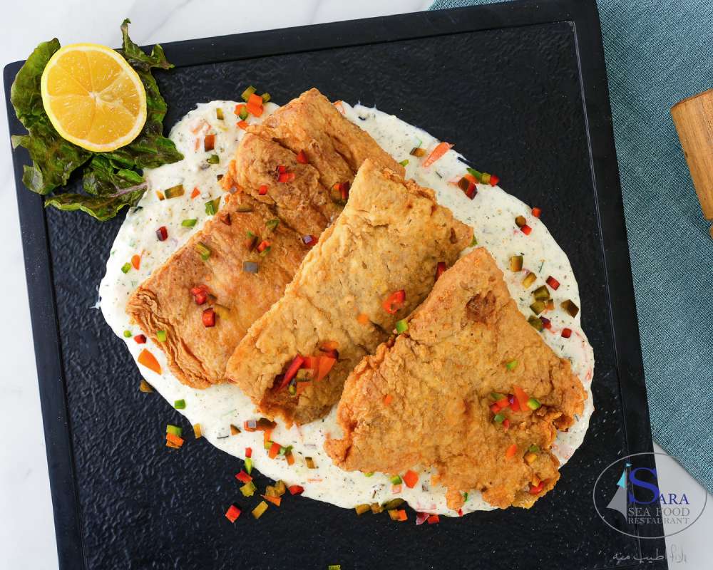 فلية هامور مع الصوص الابيض